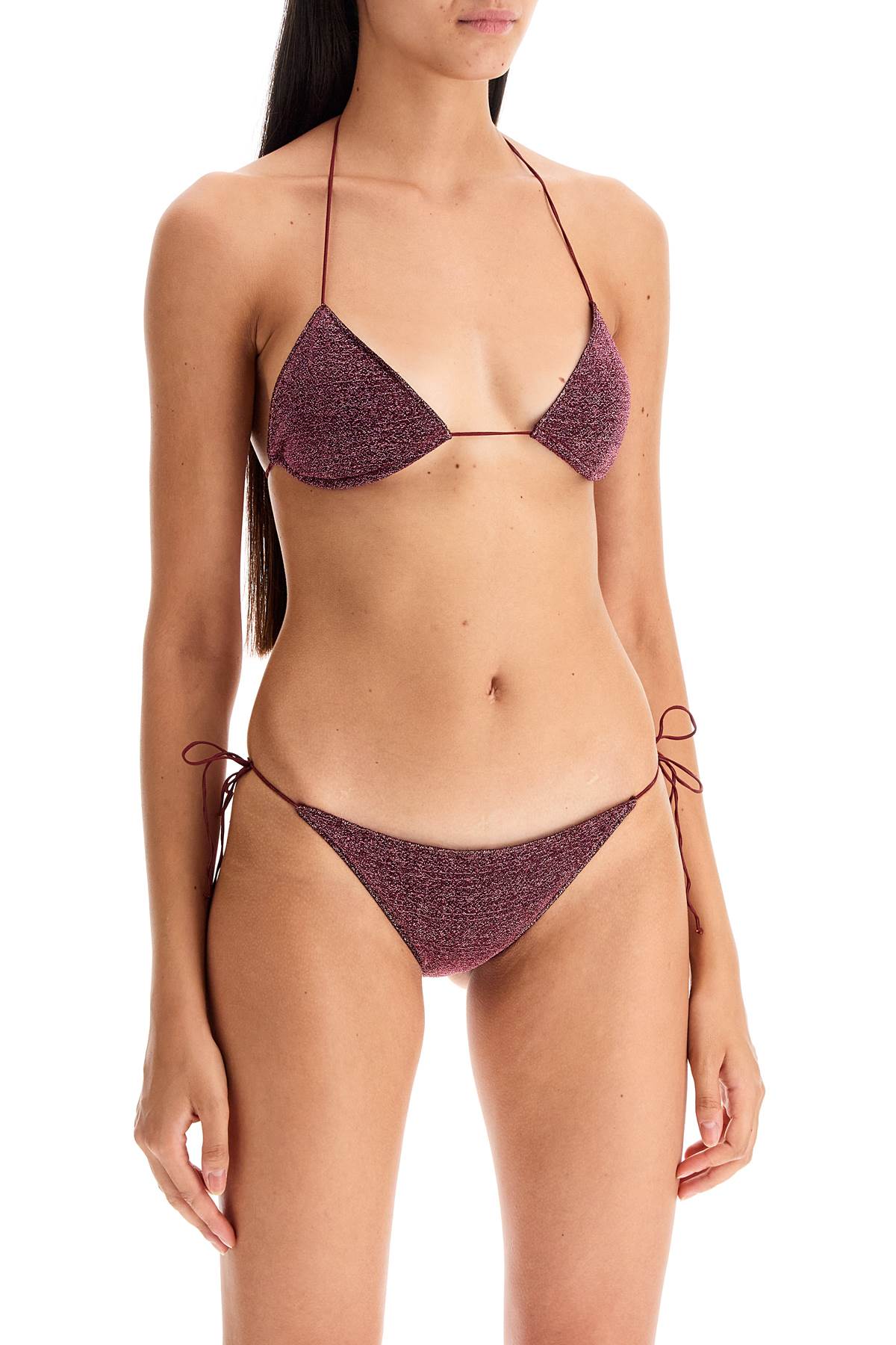 Oséree Lumière Triangle Bikini Set For   Purple