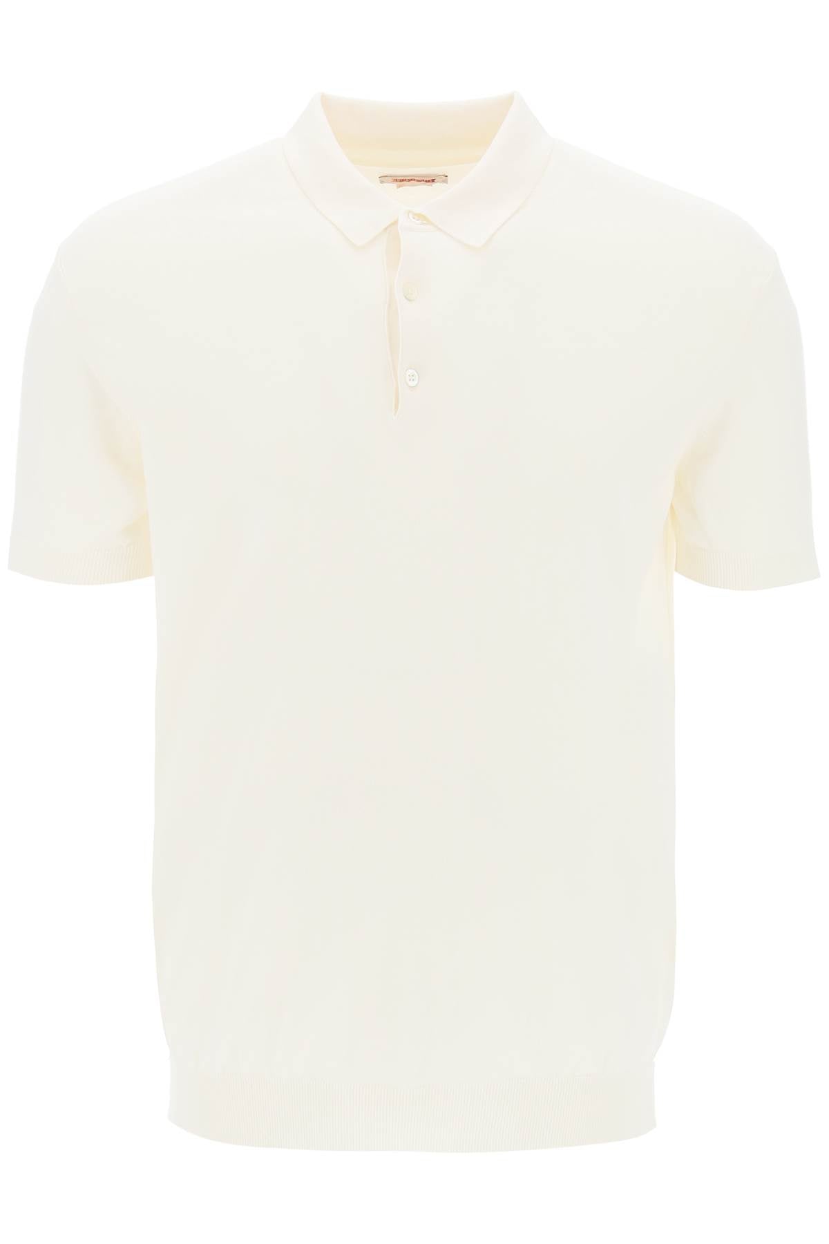 Baracuta Short Sleeved Cotton Polo Shirt For   White