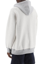 Sacai Hooded Sweatshirt With Reverse   Grey