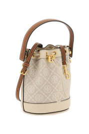 Tory Burch T Monogram Bucket Bag   Beige