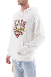 Evisu Hoodie With Embroidery And Print   White