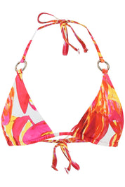 Louisa Ballou Bikini Top With Rings   Multicolor