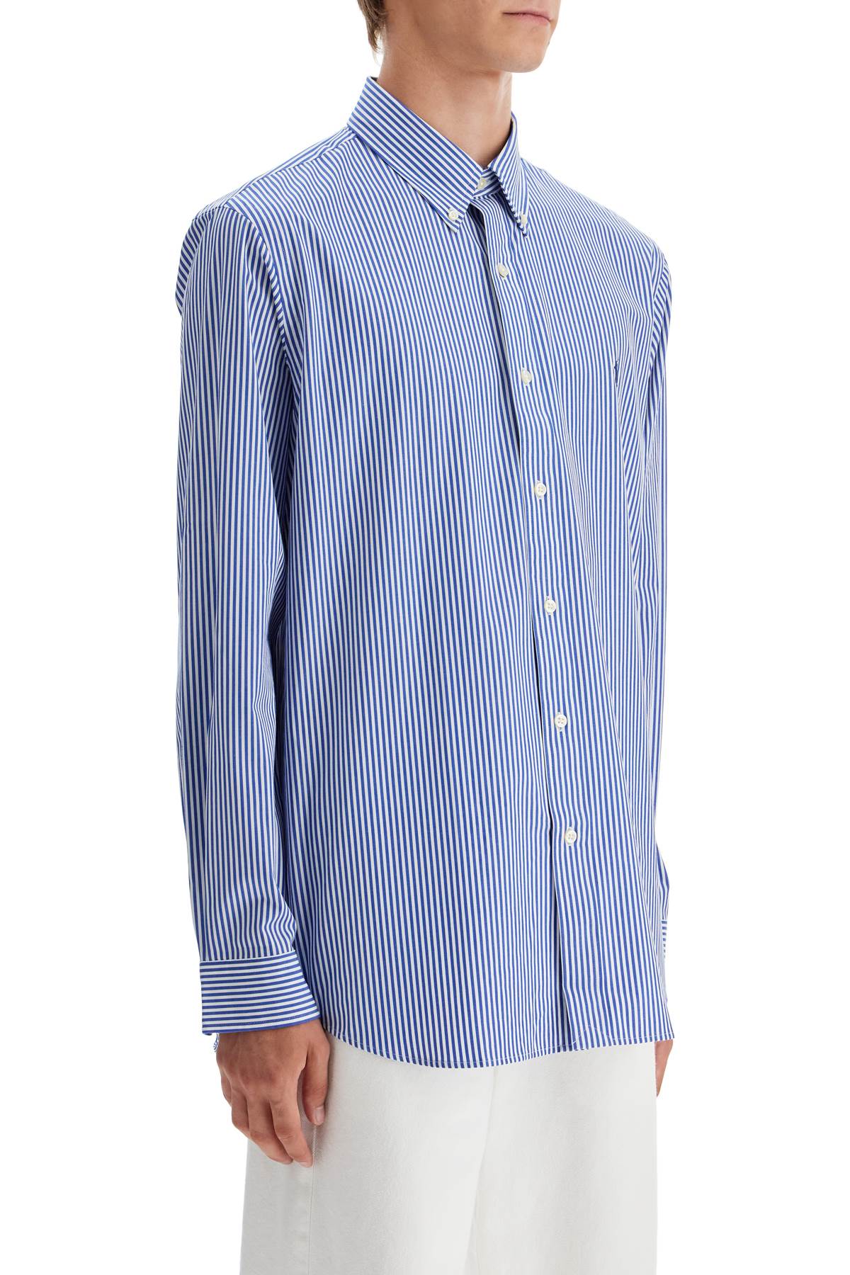 Polo Ralph Lauren 'Striped Stretch Poplin Shirt With   Blue