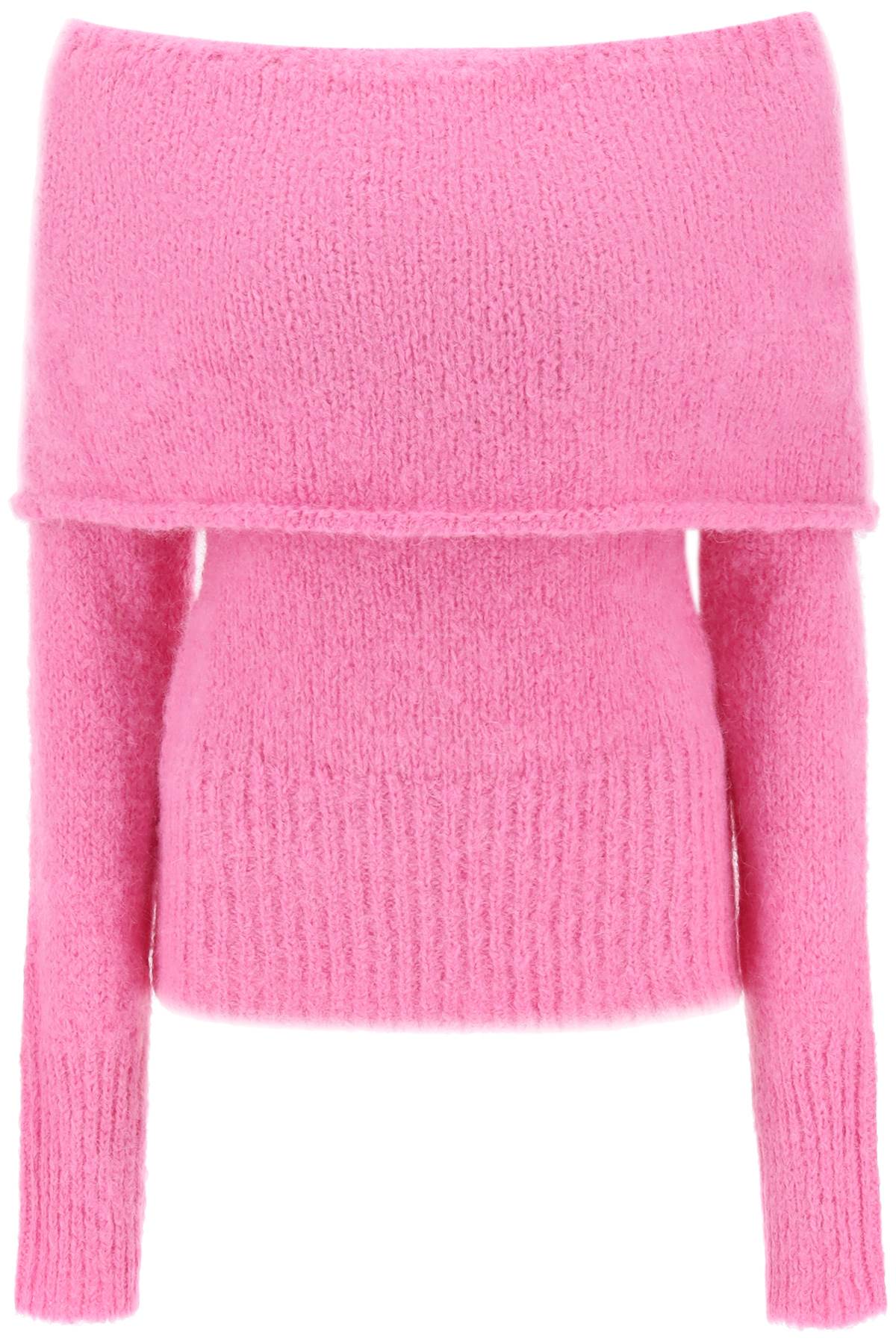 Saks Potts 'Skylar' Off Shoulder Sweater   Fuchsia