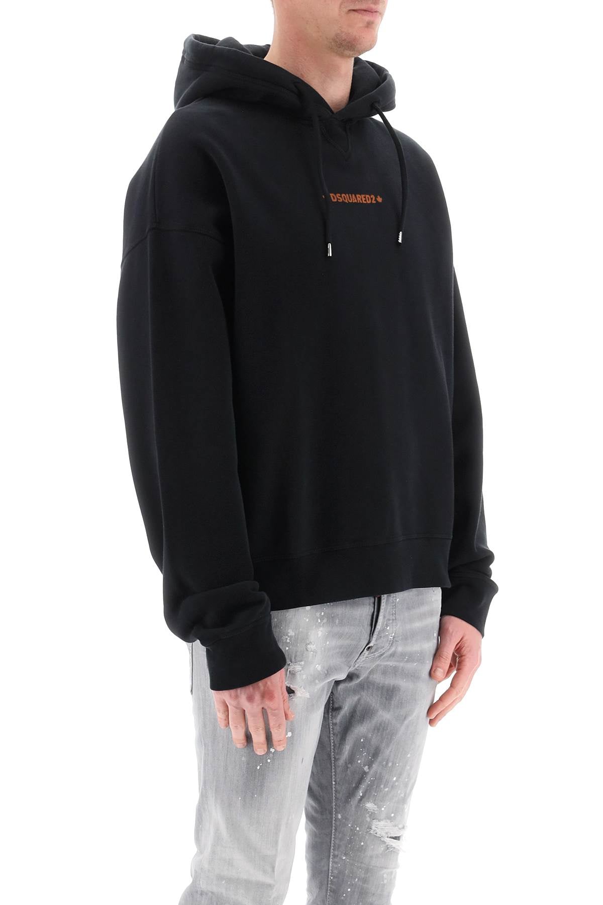 Dsquared2 Cipro Fit Hoodie   Black