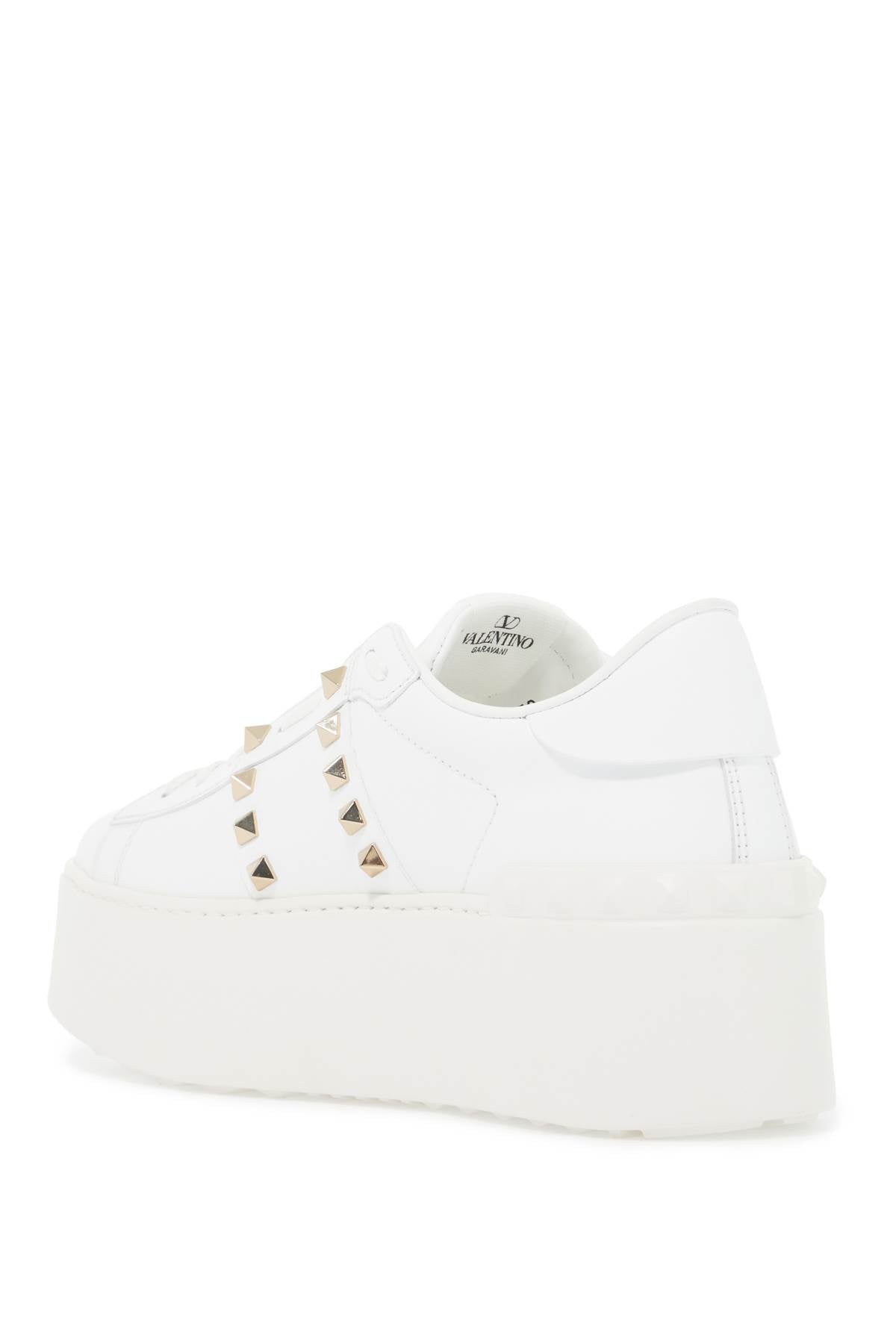 Valentino Garavani Open Rockstud Untitled Sneakers   White