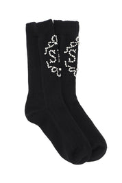 Simone Rocha Sr Socks With Pearls And Crystals   Black