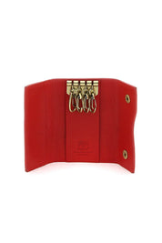 Il Bisonte Leather Key Holder   Red