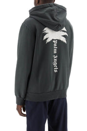 Palm Angels The Palm Hooded Sweatshirt With   Grey