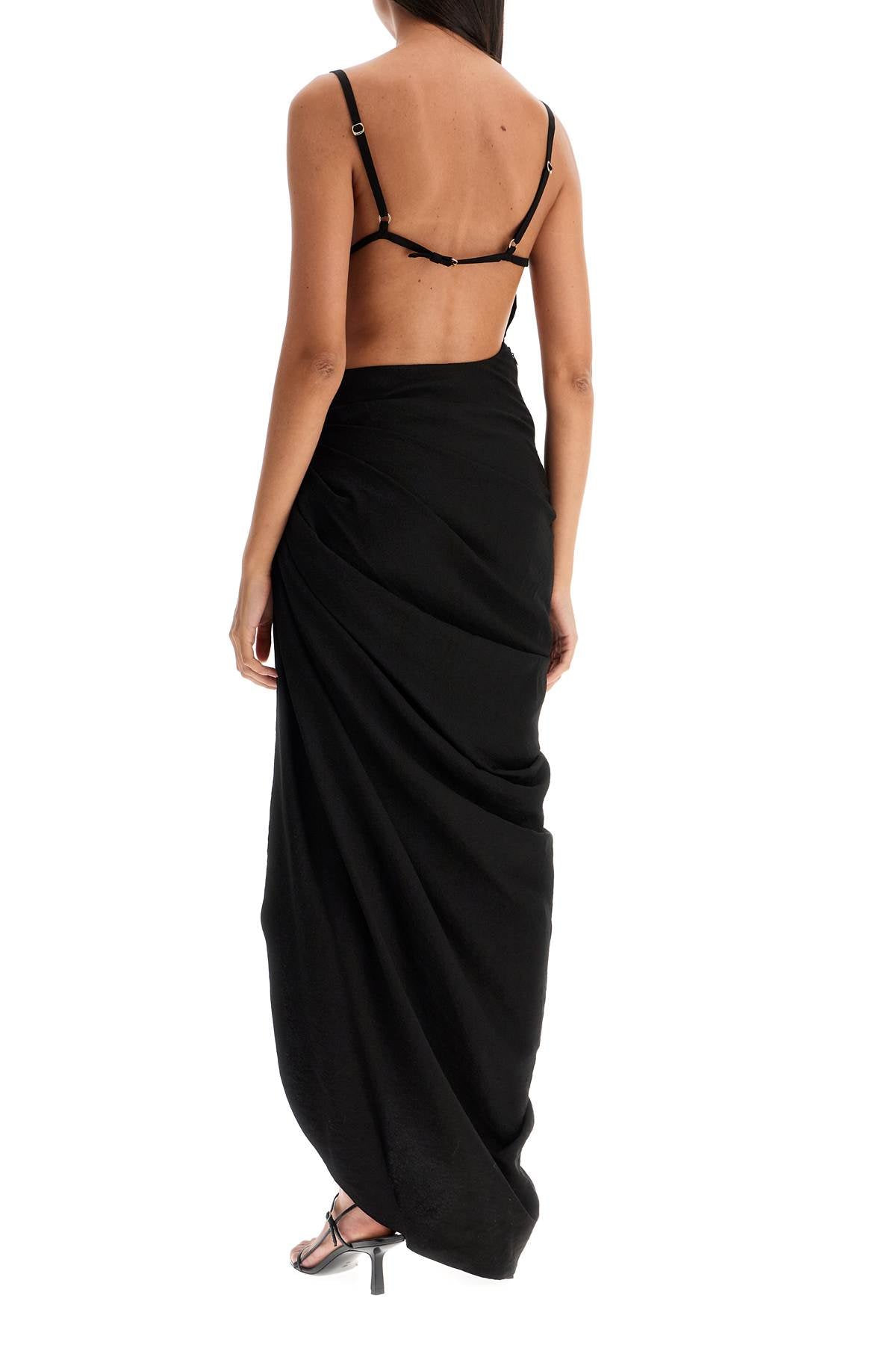 Jacquemus Long Dress 'The Saudade Longue   Black