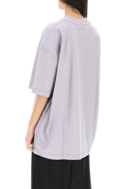 Vetements Oversized Organic Cotton T Shirt   Purple