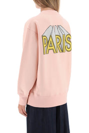 Kenzo 3d Printed Crew Neck Sweatshirt   Pink