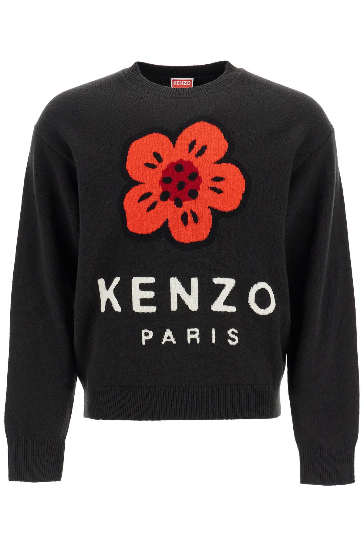 Kenzo Boke Flower Wool Sweater   Black