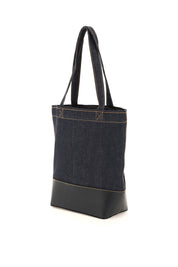 A.P.C. Axel Small Denim Tote Bag   Blue