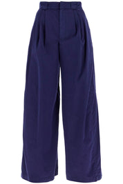 Lemaire Lightweight Wide Leg Pants   Blue