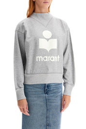 Isabel Marant Etoile Moby Sweatshirt With Flocked Logo   Grey