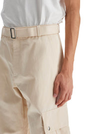 Jacquemus Cargo Gabardine Trousers In Eight   Neutral