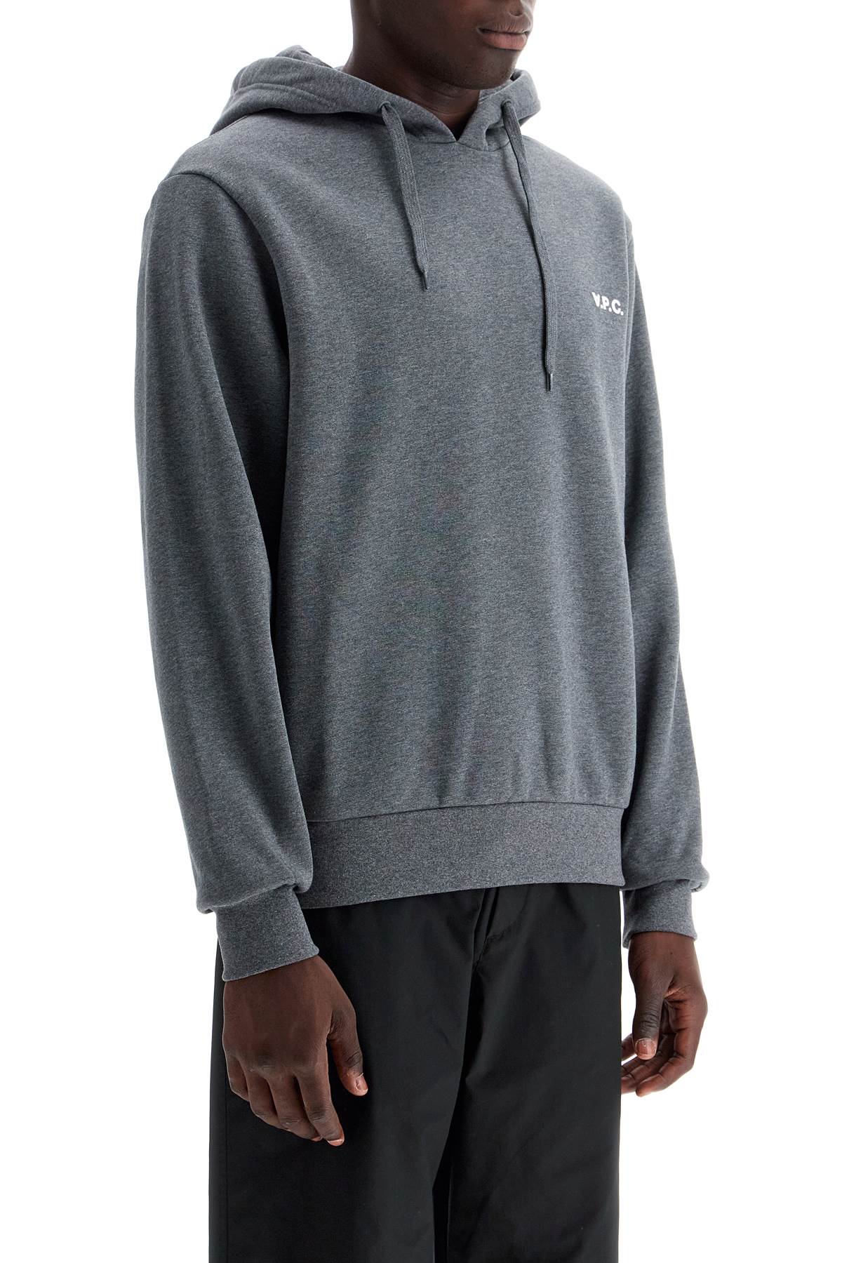 A.P.C. Hooded Sweatshirt With Flocked   Grey