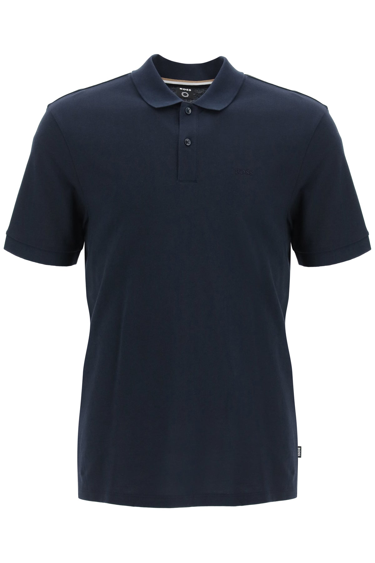 Boss Organic Cotton Pallas Polo Shirt   Blue