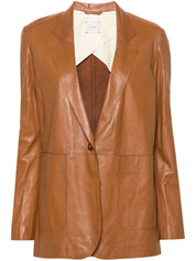 Alysi Jackets Leather Brown