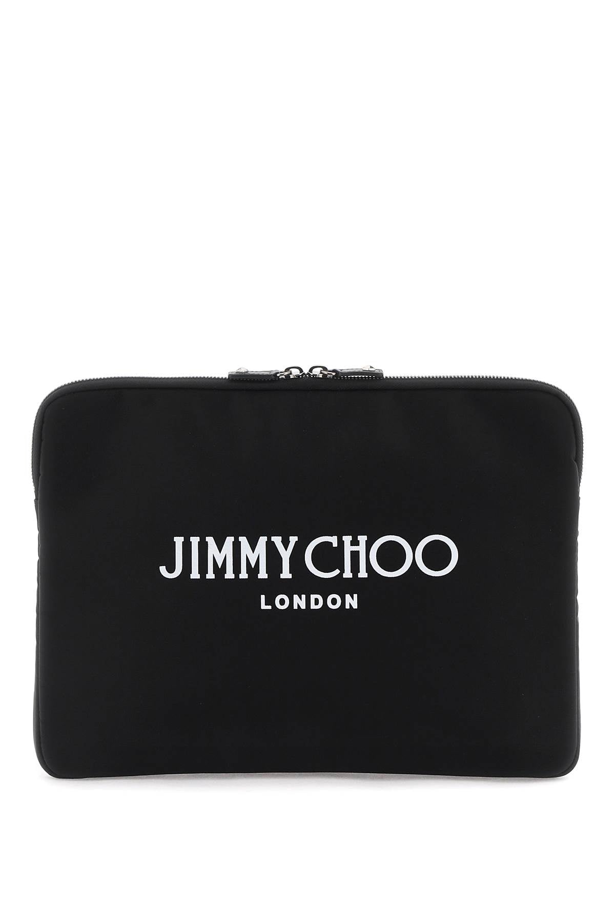 Jimmy Choo Pouch With Logo   Black