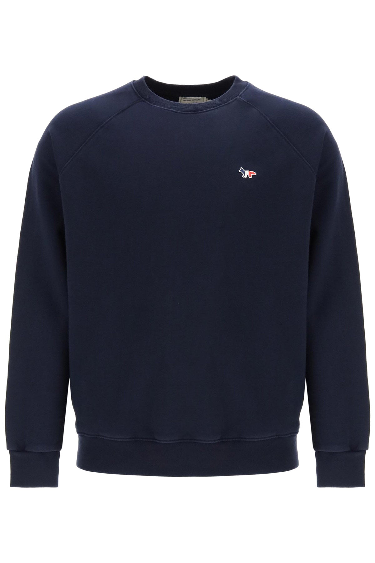 Maison Kitsune Tricolor Fox Sweatshirt   Blue