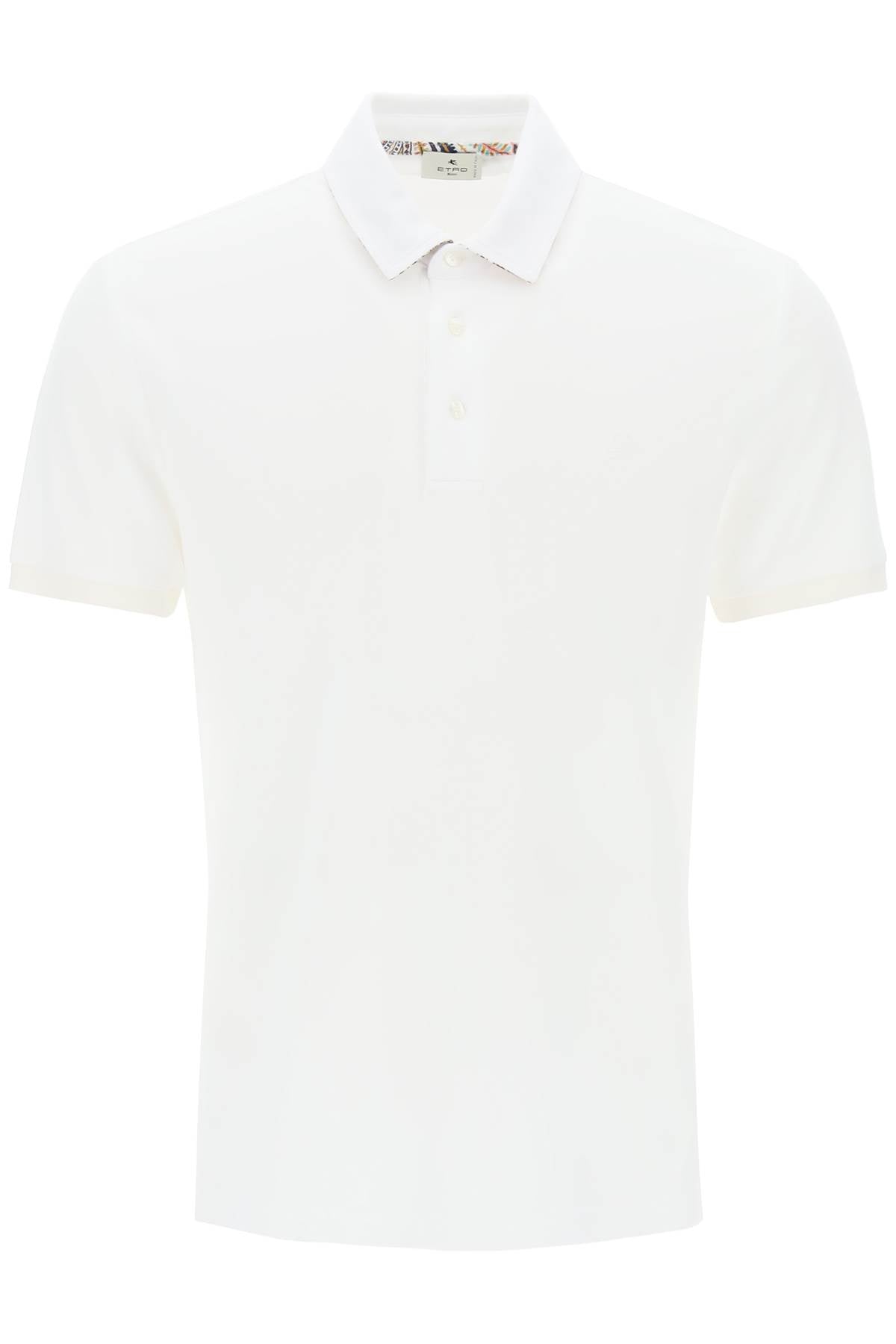 Etro Regular Fit Polo Shirt   White