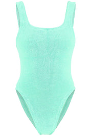 Hunza G. Square Neck Swimsuit   Green