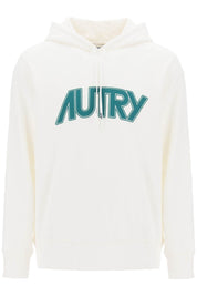 Autry Hoodie With Maxi Logo Print   White