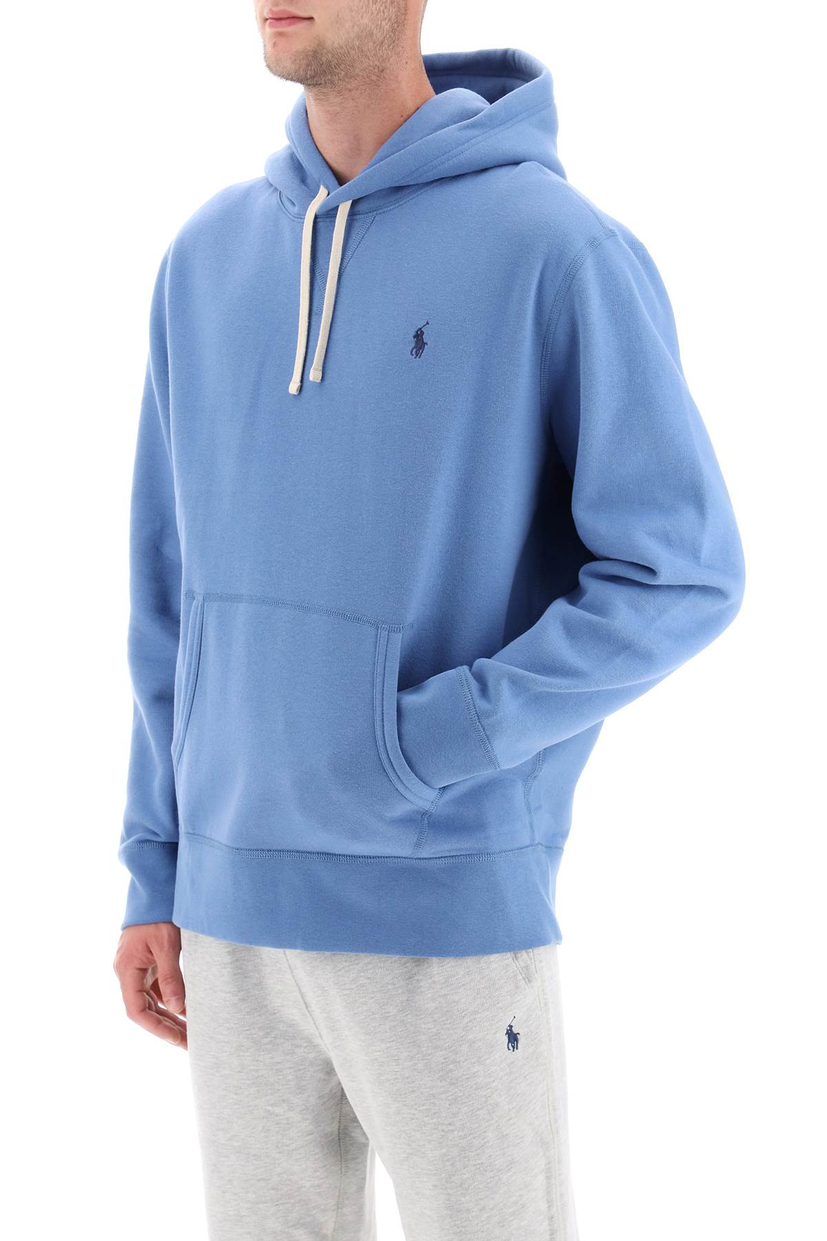 Polo Ralph Lauren Logo Embroidery Sweatshirt   Light Blue