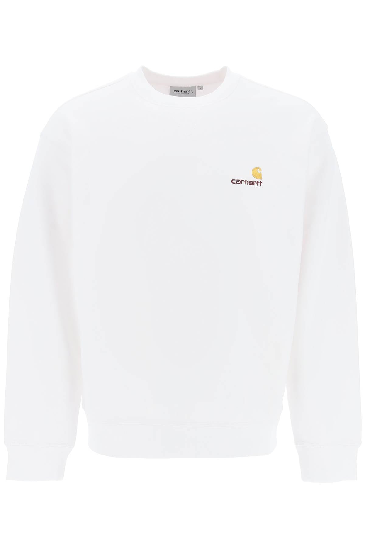 Carhartt Wip American Script Crewneck Sweatshirt   White