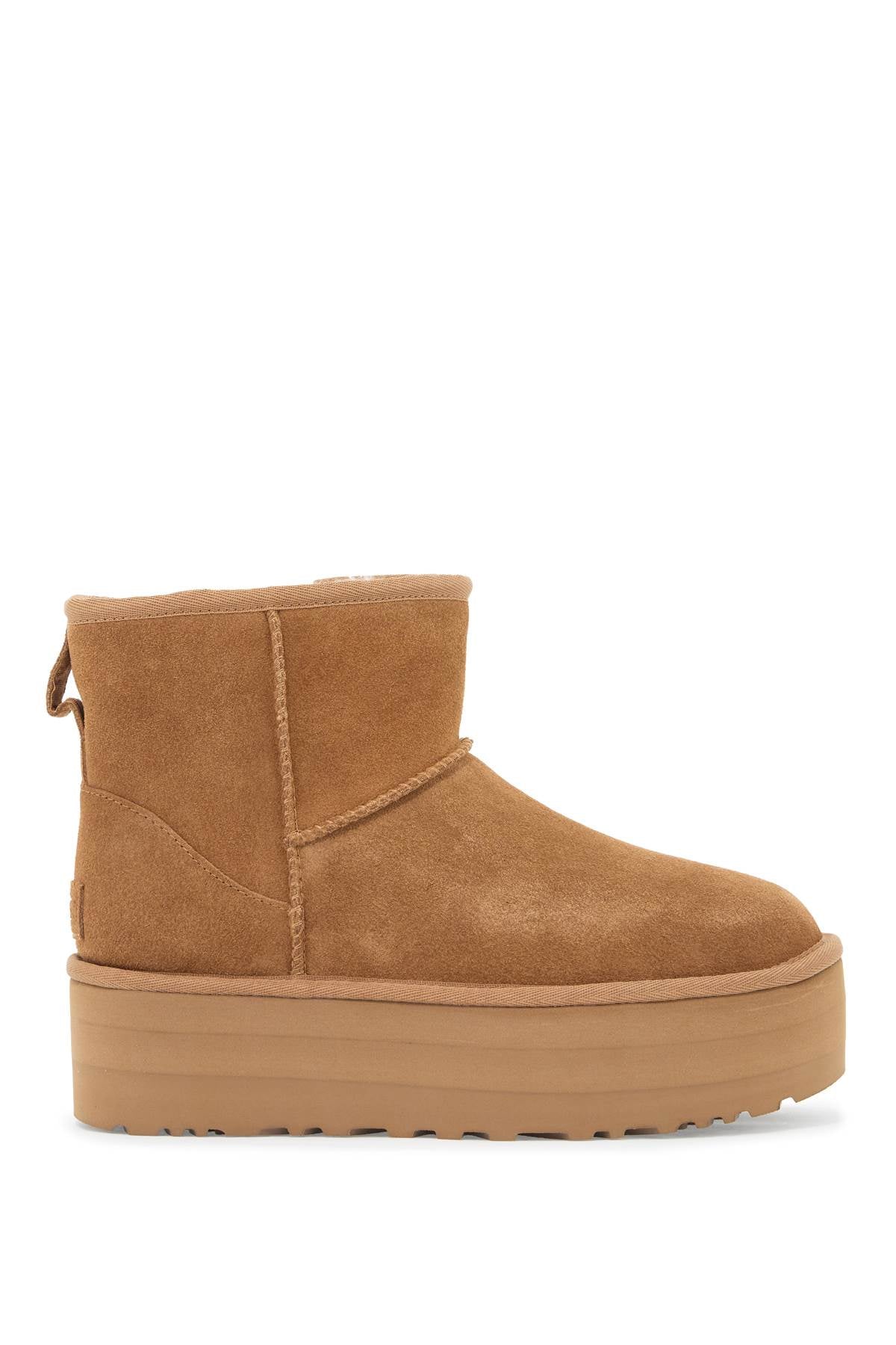 Ugg Classic Mini Platform Ankle Boots   Brown