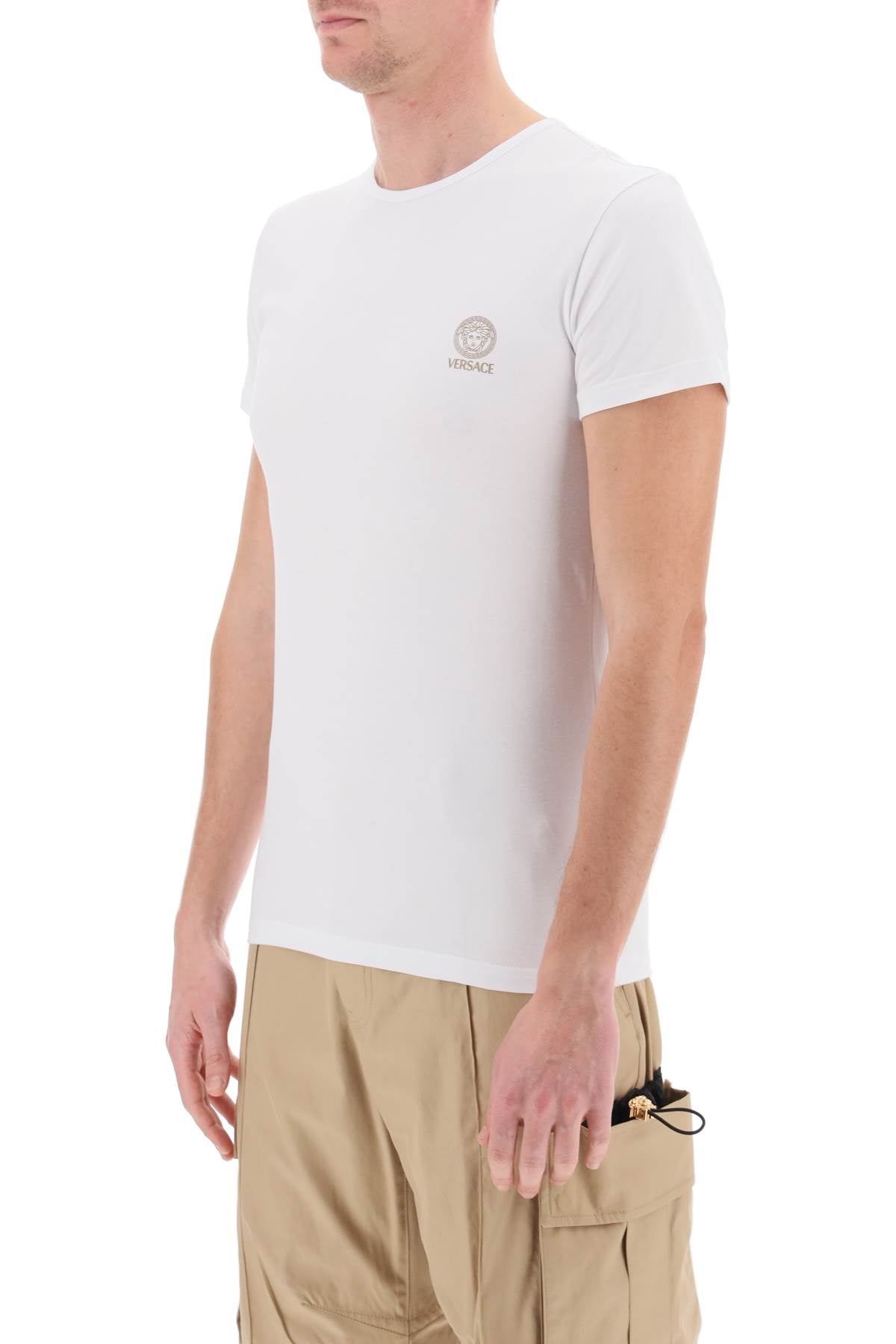 Versace Medusa Underwear T Shirt Bi Pack   White