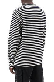 Dolce & Gabbana Long Sleeved Striped T Shirt   White