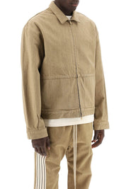 Fear Of God Denim Jacket For Men   Beige