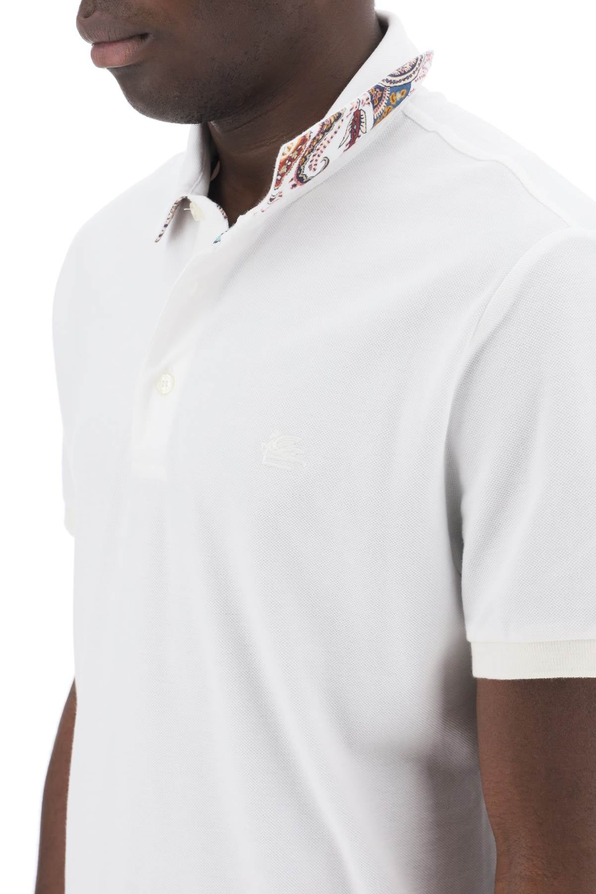 Etro Regular Fit Polo Shirt   White