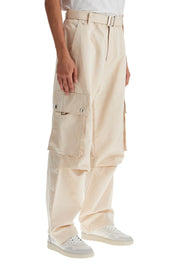 Jacquemus Cargo Gabardine Trousers In Eight   Neutral