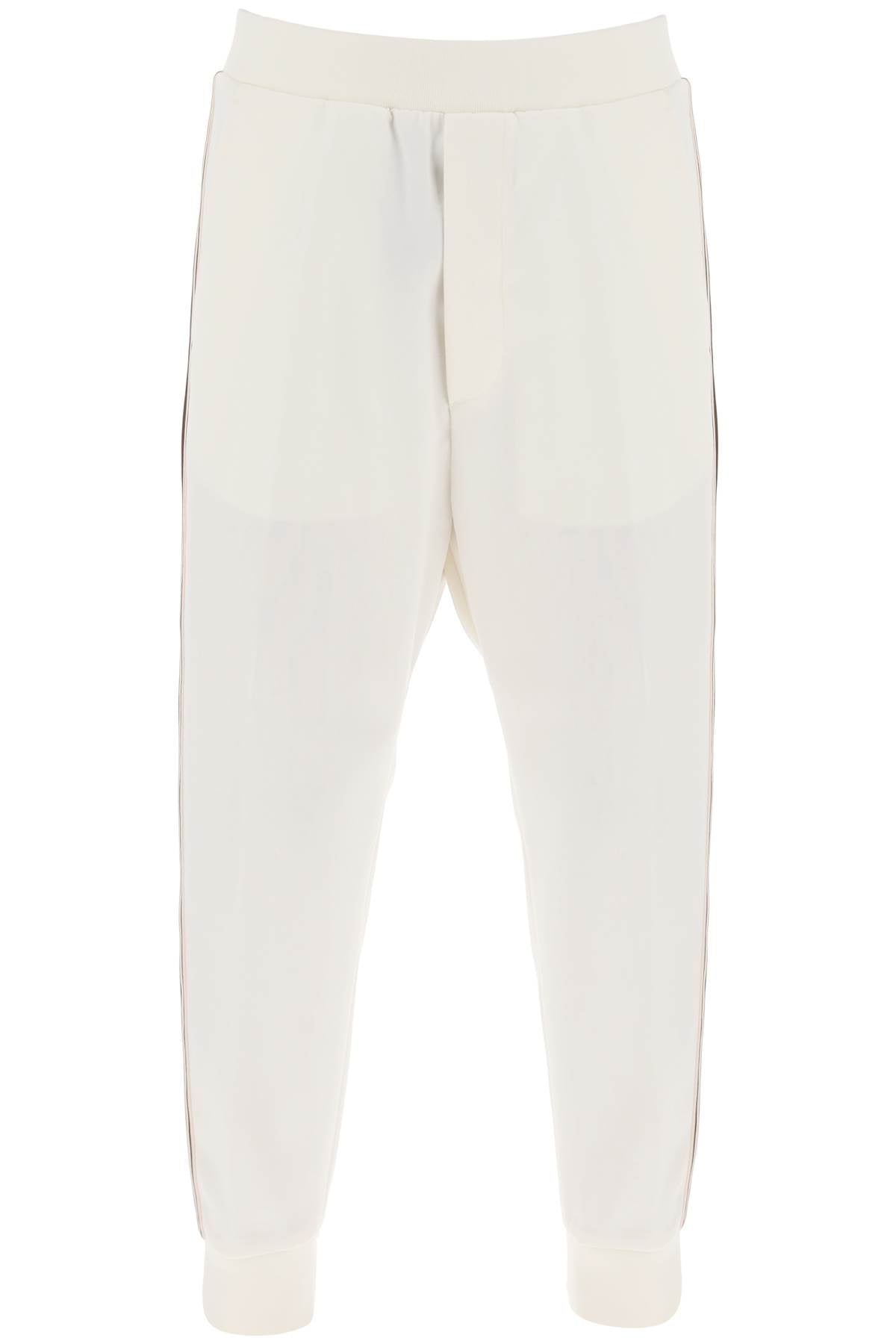 Dsquared2 Wool Blend Tailored Jog Pants   White