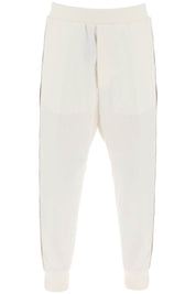 Dsquared2 Wool Blend Tailored Jog Pants   White