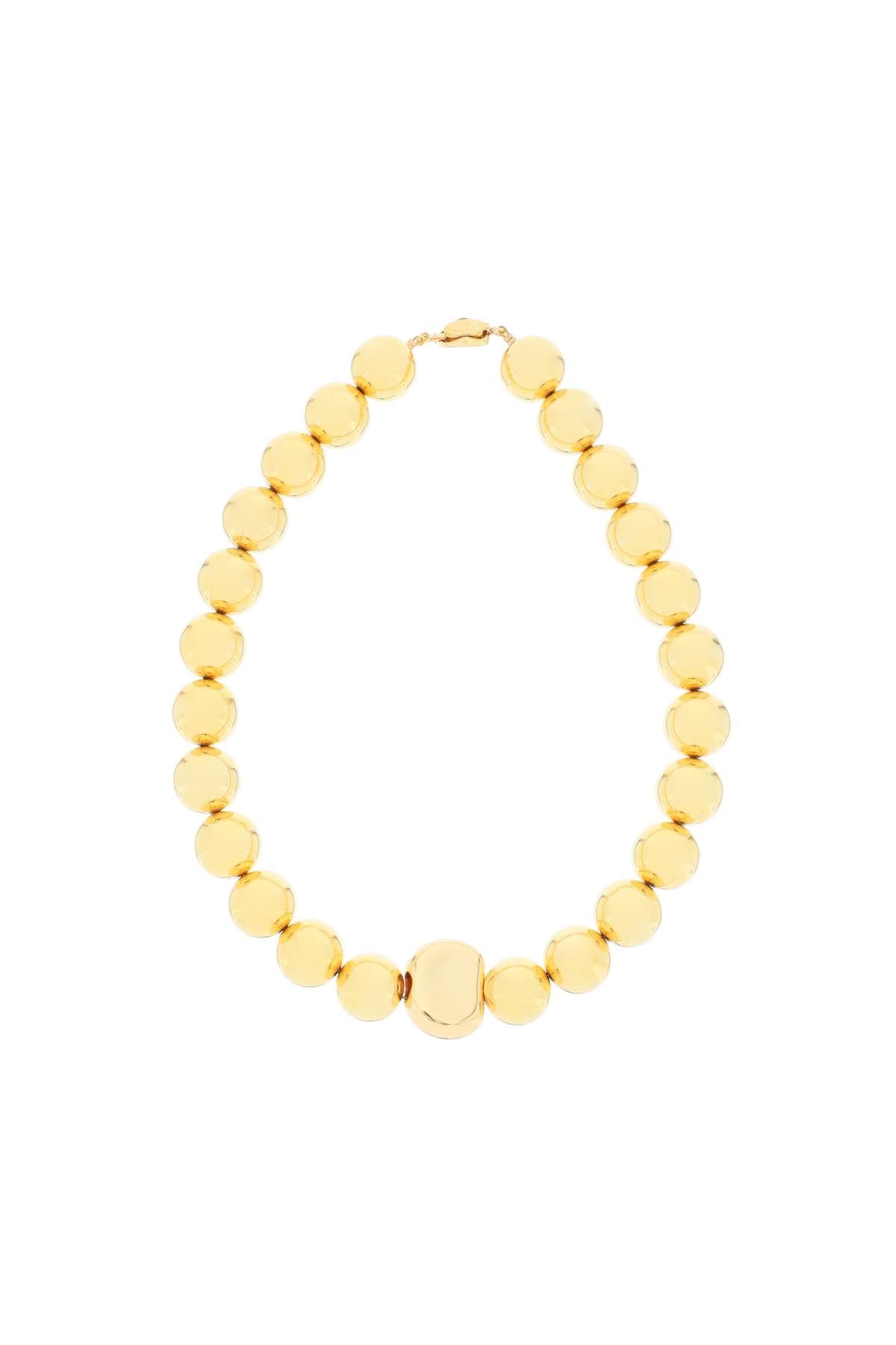 Timeless Pearly Ball Necklace   Gold