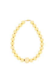 Timeless Pearly Ball Necklace   Gold