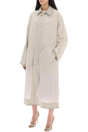 Maison Margiela Reversible Trench Coat With Déco   Neutral