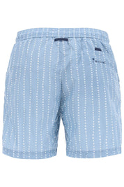 Manebi Printed Swim Trunks   Light Blue