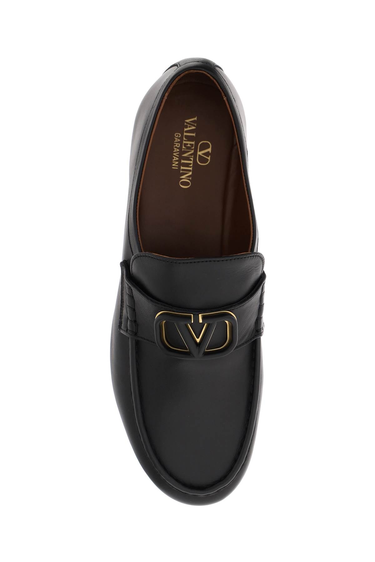 Valentino Garavani Vlogo Signature Calfskin Nappa   Black