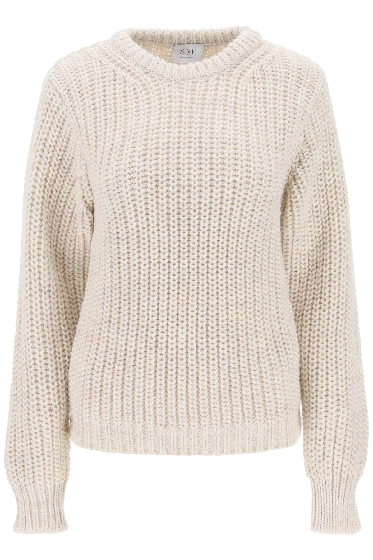 Mvp Wardrobe Carducci Chunky Sweater   Beige