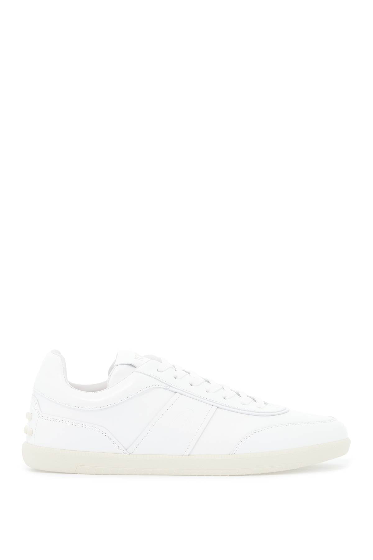 Tod's Leather Sneaker Tabs With   White