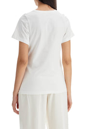 Toteme Curved Seam T Shirt   White