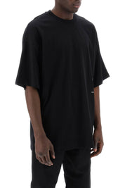 Oamc Silk Patch T Shirt With Eight   Black