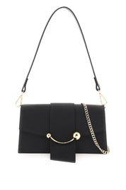 Strathberry 'Mini Crescent' Leather Bag   Black