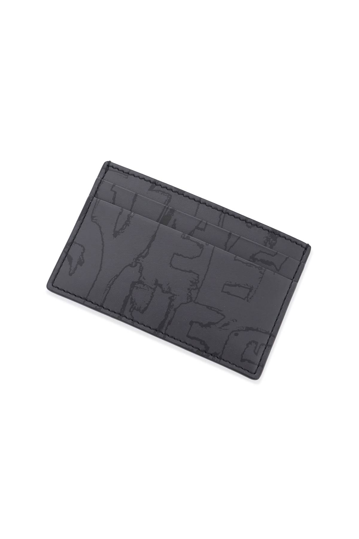 Alexander Mcqueen Graffiti Cardholder   Black